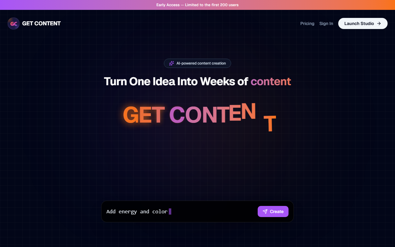 Get Content screenshot