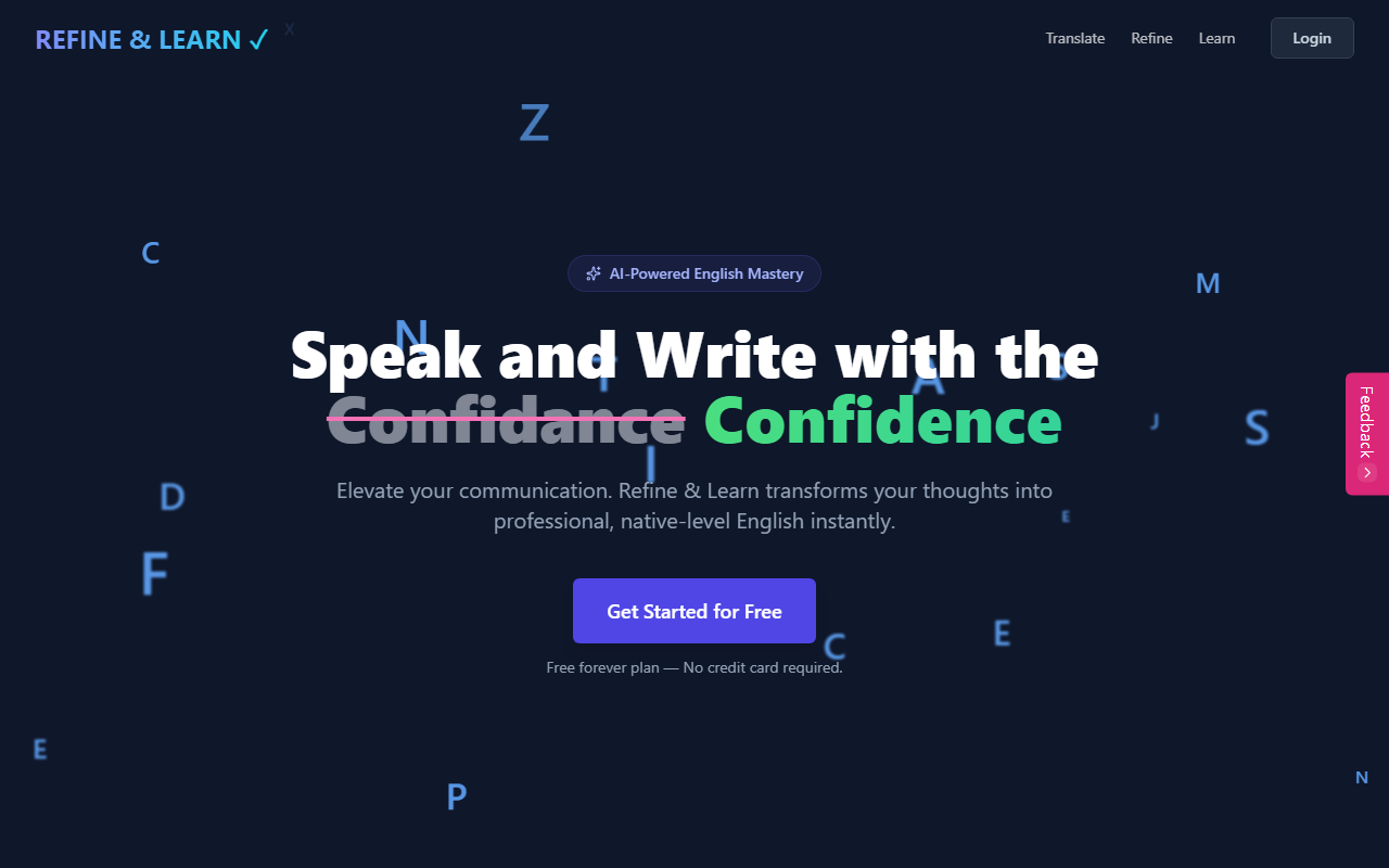 Refine &amp; Learn screenshot